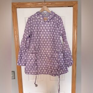 Mossimo Purple Polka Dot Jacket Size XL